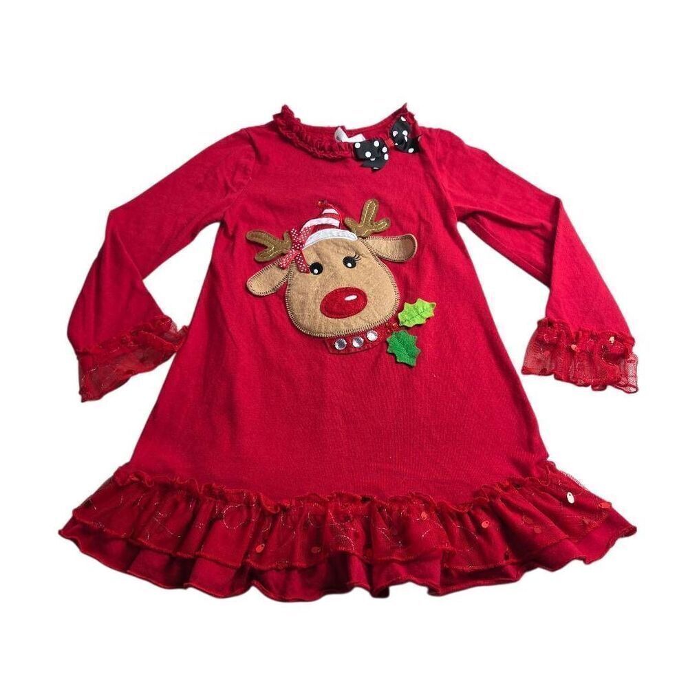 Rare Editions Reindeer Christmas Tunic shirt 8